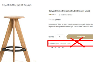 WooCommerce删除产品页面中“分类” Category