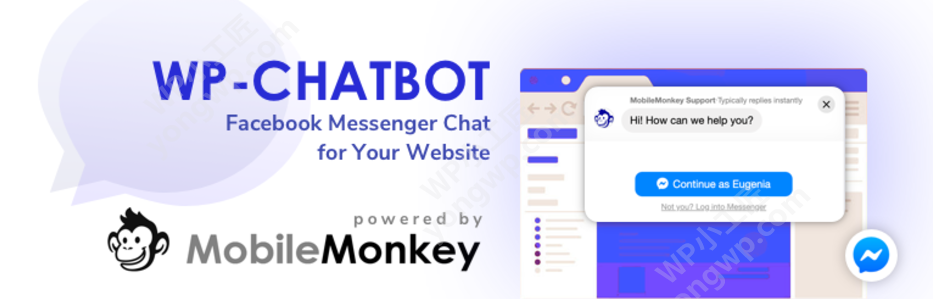 WP-Chatbot用Facebook Messenger客户聊天免费wordpress在线客服插件